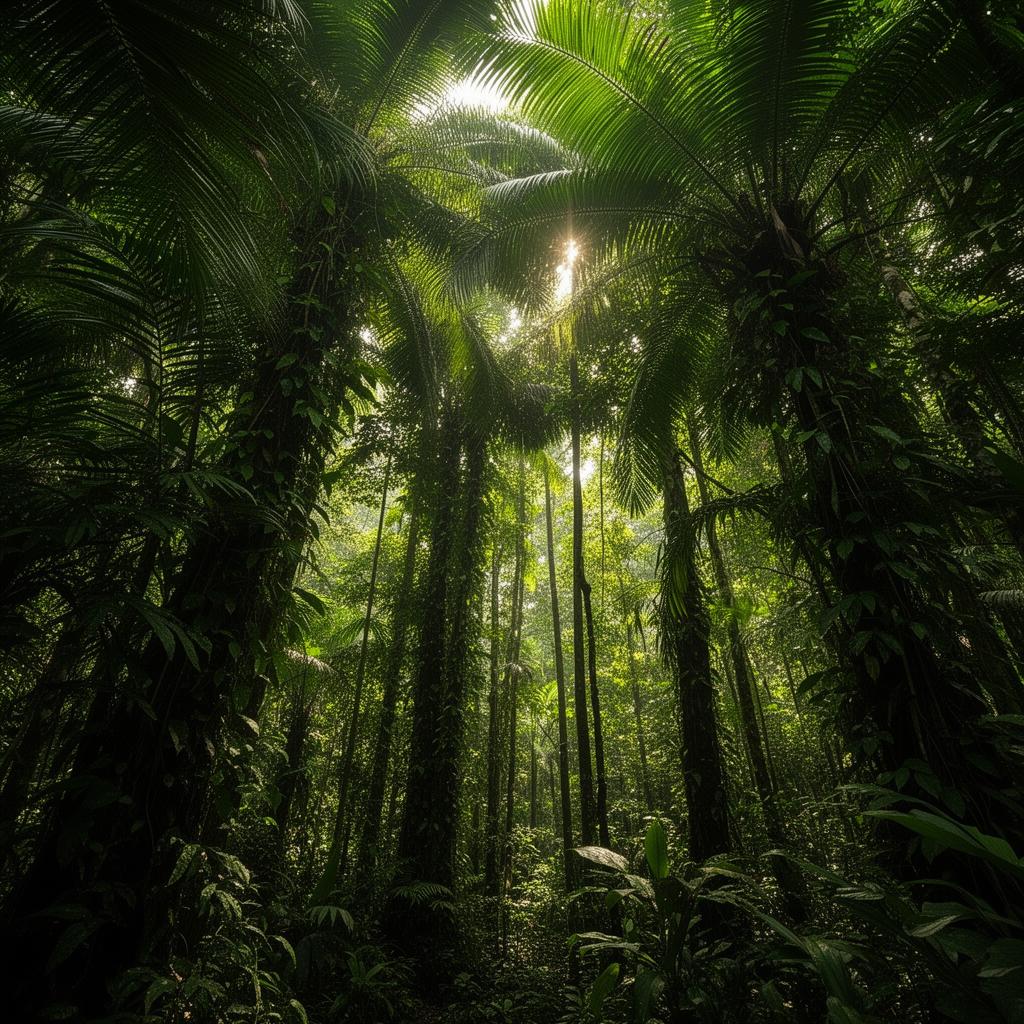 Lush rainforest canopy in Manuel Antonio National Park